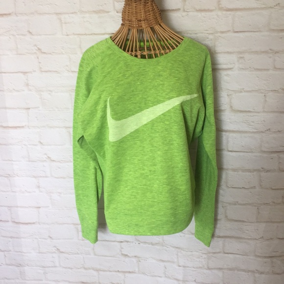 Nike Tops - Nike sweatshirt small line green dri fit